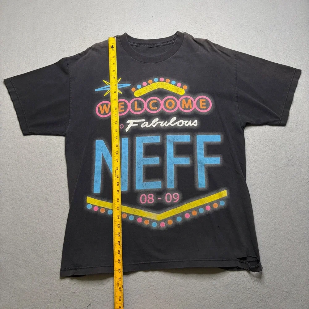 Neff T-Shirt Mens XL Black Welcome to Fabulous Neff 08-09 Distressed Vintage